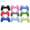 100pcs Top quality Soft Silicone Rubber Skin Case Cover for Sony PS4 Case Controller Grip