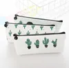 Kaktus Ołówek Case Kawaii Płótno Zipper Estuches School Cute Pencil Box Torby Pokrowiec Kieszonkowy Coin Torebka SN1766