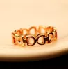 Holle letter D vingerring vergulde vintage charmes ring voor vrouwen kostuum sieraden mode-accessoires hoge kwaliteit
