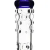 Ciottolo di vetro bong "blu viziato blu" doppio albero perc percolatore a cupola per due stile bong d'acqua grandi tamponi rigs 19 "