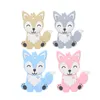 Infantil fox Teethers food silicone Criança Bebê Animal Soothers molar treinamento C5438