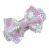 Newest Lovely Baby Girls Big Paillette Bow Headbands Kids Christmas Stripe Poka Dot Head bands Sequins Bowknot Bunny Hair Accessories A9183