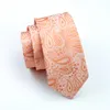 Желтый Paisley Men039s Tie Set Plus Handkerchief Cuff Brouch Wedding Party Fashion 2018 Новый список LDNX00015641687270L