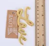 Love Bottle Opener Weddingbridal Douche Gunsten Bierfles Opener Huwelijkscadeau voor Guest DHL FEDEX gratis verzending