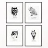 Passar 8x10 "(20x25cm) Bilder Plexi Glas 4PCS 11x14 tum Full storlek Aluminium Foto Frame Matboard Kids Art Gallery Väggram