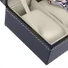 Caixa de j￳ias da caixa de rel￳gio sofisticada Caixa de armazenamento de j￳ias com 6 Caso J￳ias Rel￳gios de J￳ias Display Organizador Presente244E