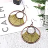 Heiße Vintage -Legierung hohl aus große Mode runde Kreise Dangle Ohrringe Geometrische Ohrringe Schmuck Schmuck