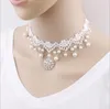 La collana nuziale di modo perla il commercio all'ingrosso della collana di modo all'ingrosso del diamante del diamante