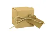 Scatole di caramelle di nozze quadrate da 100 pezzi Scatole di bomboniere di cioccolato di carta Kraft Bomboniere di Natale Baby Shower 555 cm5008674