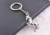 Fashion Mini horse Keychain Metal Badge keyring Decorative Car Key Holder