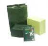 Top Watch Marca Verde Scatola originale Carte Regalo Orologi Scatole Borsa in pelle Carta 0,8 kg
