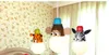 3 head E27 cartoon children's room chandelier bedroom lights cute monkey zebra creative lamps