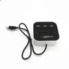 Square 3 port USB Hub + Card Reader Multi Splitter Combo 480Mbps For MS M2 SD MMC TF Cards For PC Smart Phone High Quality FAST SHIP