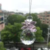 حبات زجاجية جميلة مع قلادة الكرة الكريستالية لزينة شجرة عيد الميلاد/ شمس شنق المنزل الديكور المنزل