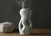 Minimalistisk keramisk kreativ konst Torkad Blommor Vase Heminredning Hantverk Rum Bröllopsdekorationer Handgjorda Vaser Porslin Figuriner