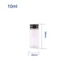 50pcs 5ml 6ml 7ml 10ml 14ml Clear Glass Bottle With Aluminum Cap 1 3oz Small Glass Small Vials For Essential Oil Use231S