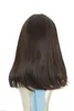 Dark Auburn Red Long Medium Straight Hair Wigs