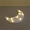 Decoratieve LED Crescent Moon Night Lights Markquee Tekens voor Baby Nursery Kids Decorations Gifts voor kinderen