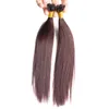 Keratyna Końcówka Hair Hair Extensions Płaska końcówka Human Hair Extensions 10GS proste kapsułki Keratyna Pre Bonted Hair 100G7974218