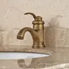 Rubinetto per lavabo in ottone con montaggio su piattaforma di spedizione gratuita Rubinetto per lavabo corto per lavabo da bagno Rubinetti per lavabo con acqua calda e fredda Maniglia singola