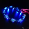 LED Flower Wreath For Wedding Dress Hair Garland Bridal Romantic Bridesmaid Floral Crown Hawaii Seaside Party Decor Headdress 3jt ZZ