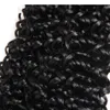 001 9A fasci di capelli umani vergini brasiliani di Remy di 828 pollici Yaki Jerry Curl Colore 1B Nero2063802