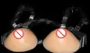 High Simulation Силиконовый Crossdress Форма груди Big Bust Накладка для груди Fake Искусственная грудь Wi-ремень 2000г / пара, силиконовая грудь, трансвестит