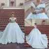 Nueva llegada de lujo Said Mhamad Off Shoulder Plus Size Ball Gown Vestidos de novia Flores hechas a mano Apliques Vestido de novia Vestido de novia