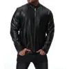 Mens Lederen Jassen Mannen Jas Hoge Kwaliteit Klassieke Motorfiets Bike Cowboy Jassen Mannelijke PU Business Coats M-5XL J181041