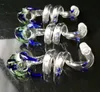 Spiral Dragon Head Shape Glass Burning Pot Wholesale Hookahs Bongs Burner Pipes Water Pipes