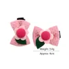 10pcs Pink Bow Hair Clip Girls Hair Accessories Mini Hair Bow Clips Little Girls Cute Sunflower Bows 5 Colors Available HD802