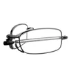 Mini Design Reading Glasses Men Mulheres dobrando copos pequenos moldura copos de metal preto com caixa original4929978