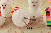 colorful crystal particle ornament factory house snowman decoration Christmas snowman lamp Led Rave Toy