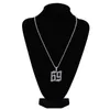 Coole mannen hiphop ketting geel wit goud ice out cz nummer 69 hanger ketting voor mannen vrouwen punk sieraden