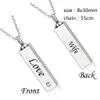 Custom-made a variety of names personality square cylinder boxs ashes urn cremation funeral pendant necklace fashion jewelry