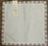 Zestaw 12 Mody Ladies Chusteczce 12 "X12" Białe Bawełniane Ślubne Chusteczki Ślubne Haftowane Koronki Hankies Hanky ​​Dla Prezentów Bridalowych