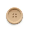 100pcs/lot Mixed Wooden Buttons Natural Color Round 4-Holes Sewing Scrapbooking DIY Buttons Sewing Accessories Wholesale Price