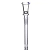 Humanized Design Glass Downstem with Bowl 14mm Male Bowl-free stem clear Diffuse Cuts Alternative drop hookahs