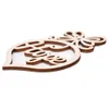 6 pezzi di legno di bosso in legno lettera vuota albero di natale puntelli vacanza festa Navidad Home Decor Capodanno albero di Natale Decor