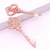 Charms Sweet Bell 10pcs/lot 32*84mm Rose Gold Antique Metal Alloy Lovely Large Crown Key Vintage Jewelry Keys D0182-11