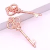 Charms Sweet Bell 10st / Lot 32 * 84mm Rose Guld Antikmetall Alloy Lovely Large Crown Key Vintage Smycken Keys D0182-11