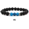 Nouvelle Arrivée 7 Couleurs Chakra Hommes Lava Rock Bracelet 8mm Noir Naturel Volcanique Énergie De Guérison Pierre Yoga Bracelet Pour les femmes Bijoux De Mode