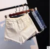 Nieuwe Trend Zomer Kort voor Dames Hoge Taille Denim Shorts Dames Casual Rits Tassel Fringe Jeans Shorts Pocket Mini Shorts