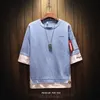 Hot Sale Mäns T-shirt 2018 Sommar Ny Mode Patchwork Kortärmad T-shirt Män Märke Kläder Casual O Neck Mens Top Tees 5XL