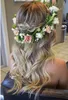 Mamma Bambini Corona Rosa Fiori Fascia Corona floreale Fasce per capelli Matrimonio Ragazze Copricapo Copricapo Matrimonio Accessori per capelli floreali quattro colori