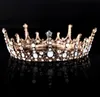 Nowa Moda Ślubna Druhna Silver Crystal Rhinestone Pearl Pageant Princess Flower Headband Crown Tiara Headpieces Biżuteria Band