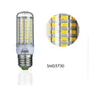 Silikonowa lampa LED ściemniająca żarówka kukurydziana 110 V 220 V G4 G8 G9 E14 E14 E17 BA15D Ciepłe / czyste / zimne białe światło Wymienić lampę halogenową