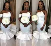 Stunning One Shoulder African Mermaid Wedding Dresses Tiers Applique Ruffle Middle East Arabic Country Bridal Gown Bride Dress Custom