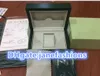 Caja de regalo de alta calidad, caja de madera con vista verde, tarjeta de instrucciones, caja de reloj de madera verde, envío gratis