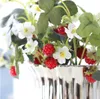 Die künstliche Blume Erdbeer Maulbeere mit zwei großen Früchten Dekoration wurde verwendet, um Obst von Hand DIY-Materialien über 26cm BP056 zu simulieren